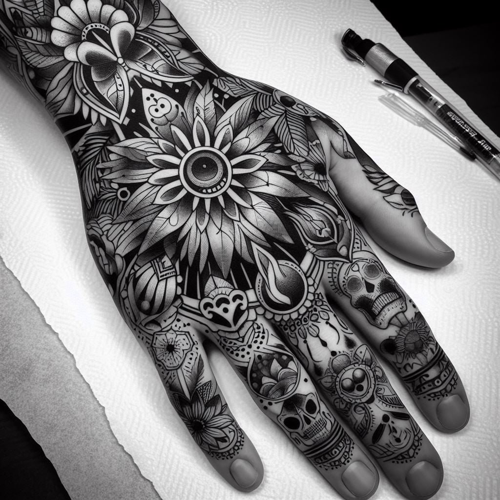 hand tattoo design