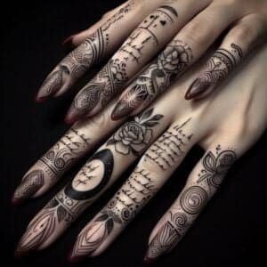 Finger Tattoos: Where Boldness Meets Storytelling on Your Fingertips.